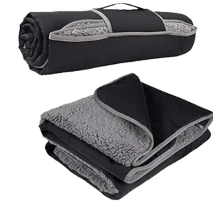 Washable outdoor picnic blanket for camping windproof and thickened warm blanket waterproof camping blanket office nap blanket