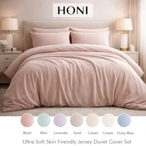 Washed Microfiber Pink Comforter Cover Set 3 Pieces with Zipper Closure & Corner Ties (No Comforter)