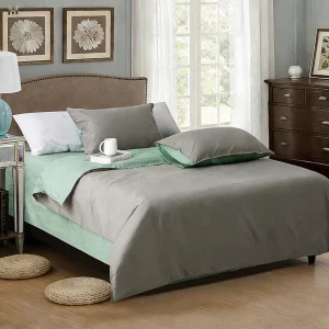 Washed Satin Four-Piece Bedding Set Bedsheets Solid Color Cotton Bedding Sets for Home Use