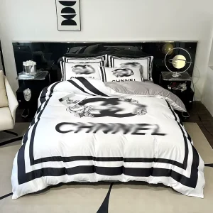 Washed Silk Digital Printing 4pcs Bedding Set Quilt Cover Bed Sheet Bed Fitted Sheet Pillowcase Duvet Cover Set