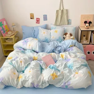 Washed Soft Microfiber Luxury Bedsheets Sets Bedding Set
