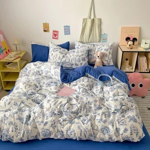Washed Soft Microfiber Luxury Bedsheets Sets Bedding Set