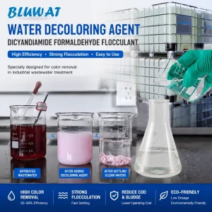 Wastewater Decolorant Quaternary Ammonium Cationic Polymer Liquid High Purity for Mixed Dye Systems