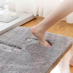 Water Absorbent Anti Slip Bath Mat Long Hair Bathroom Floor Mat for Home Bedroom Door Mat