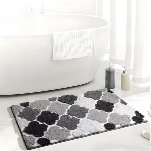 Water Absorbent Fluffy Shaggy Bath Rugs Machine Washable Non Slip Bath Mat Extra Large Bathroom Rug