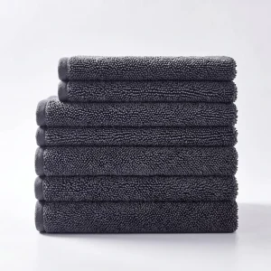 Water Magnet Double Layer Twisted Loop Microfiber Drying Towel Ultra Plush Scratch Free Professional Car Wash Towel