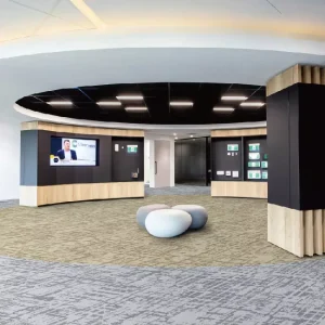 Water Resistant Cushioned Office Carpet Tiles Commercial Office Carpet Tile Blended Yarn Material for Office Carpets