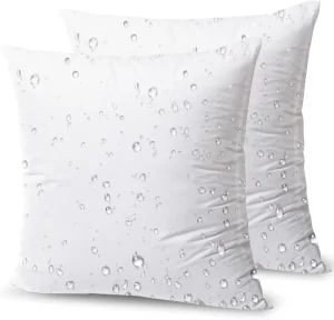 Water Resistant Throw Pillow Inserts Hypoallergenic Square Decorative Couch Sham Cushion Stuffer Bulk Waterproof Outdoor Pillow