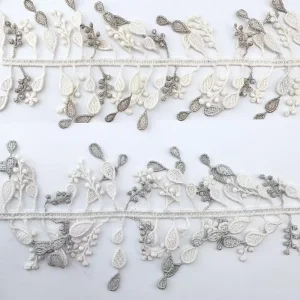 Water Soluble Embroidery Tassel Lace Curtains Home Textiles Dresses Skirts Decorative Accessories