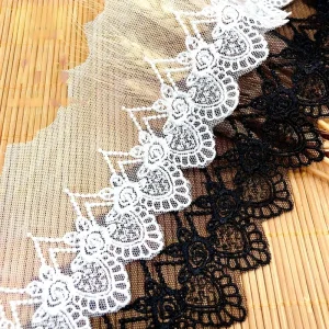 Water-Soluble Knitted Lightweight Polyester Filament Lace Brocade Net 108D Thin Thread Embroidery Clothing Accessories Lolita