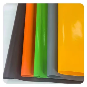 Water-resistant PVC-coated Tarpaulin Roll Eco-friendly Tarp Industrial Fabric for Heavy Duty Truck Side Curtain