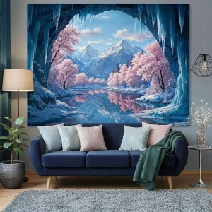 Watercolor Printing Hanging Cloth Living Room Bedroom Home Decor Tapestry Network Photography Background Cloth