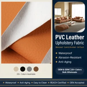 Waterproof Anti UV Anti Bacterial Embossed Crocodile Grain 3D PVC Leather for Sofa Chair Home Textile Upholstery Table Mats