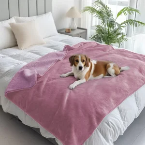 Waterproof Blanket Puffy Thermal with TPU Outdoor Camping All-Season 100% Polyester Fleece Blanket