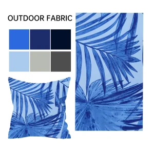 Waterproof Cushion Covers Outdoor Fabric Throw Pillow Polyester Yarn Dye Pattern Windproof Fabric for Home