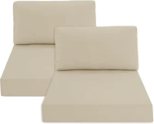 Waterproof Detachable Cover Outdoor Chair Cushions Patio Furniture Set Seat Couch Cushion Pillow Lumbar Pillows Seat Cushions