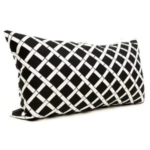 Waterproof Fabric Outdoor and Indoor Design Printing Black and White Luxury Cushion with Insert