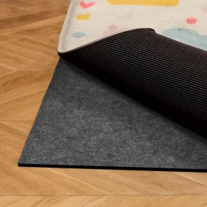Waterproof & Grippy for Hardwood Tile Laminate Floors Prevents Slipping & Bunching Non-Slip Rug Pad Felt Underlay in Dark Gray