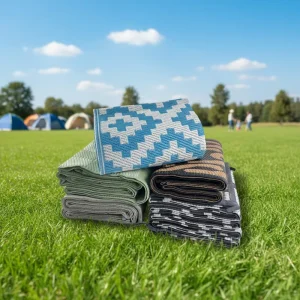 Waterproof Indoor Outdoor Rugs Reversible Outside Carpet Outdoor Plastic Area Rugs Deck Garden Rug