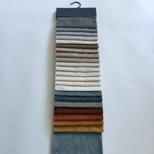 Waterproof Knitted Chenille Sofa Fabric Laminated with Non Woven Backing for Middle East Market