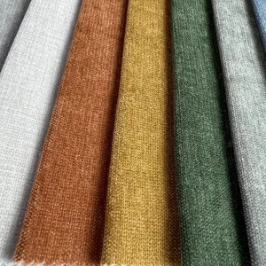 Waterproof Knitted Jacquard Chenille Sofa Fabrics 100% Polyester Plain Customized Yarn Dyed Home Textile & Upholstery