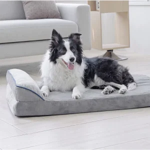 Waterproof Lining Bottom Supportive Cushions Orthopedic Rectangle Winter Pet Bed Large Dogs Cats XL Washable Removable Cover