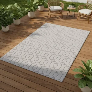 Waterproof Machine Made Loop Pile Jacquard Carpet Outdoor Indoor Use Stain Resistant Easy Clean PET Friendly Non Slip Area Rugs