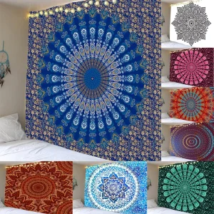 Waterproof Machine Washable Mandala Series Tapestry Wall Hanging