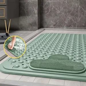 Waterproof Massage Shower Mat Non Slip TPE Bath Mat Household Anti fall Bathroom Foot Mat