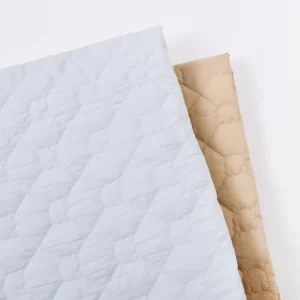 Waterproof Medium Weight 100% Polyester 3D Plaid Pongee Fabric for Outdoor Sports Jackets Coats Awning Bags
