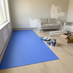 Waterproof OPP+PE Composite Floor Protection Felt Roll Anti Tear Painter Felt for Construction Renovation