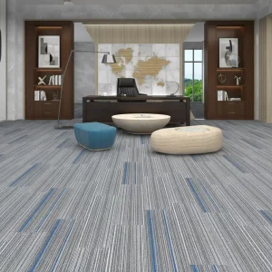 Waterproof Office Carpet Modern Style Tufted Floor Carpet Tiles 100×33.33cm