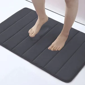Waterproof Oil Proof Easy Clean Polyester Coil Loop Modern Home & Hotel Use Non-Slip Entrance Door Mat Bathroom Floor Carpet