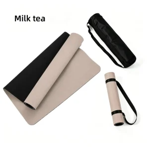 Waterproof PU Yoga Mat Stain Guard Easy Maintenance Natural Rubber Cardio Exercise Private Label Factory