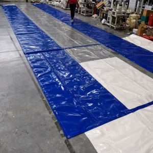 Waterproof PVC Curtains Clear Tarp Soundproof Car Wash Curtain Vinyl Tarpaulin for Industrial Terrace Use