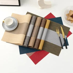 Waterproof PVC Placemat Classical Vinyl Table Dining Placemat for Kitchen