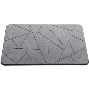 Waterproof Premium Diatomite Bath Mat Non Slip Custom Bathroom Rugs Bath Door Mat for Home Entrance Luxury