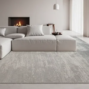 Waterproof Tufted Polypropylene and Polyester Blend Area Rug Wall to Wall Carpet Rug for Living Room & Bedroom
