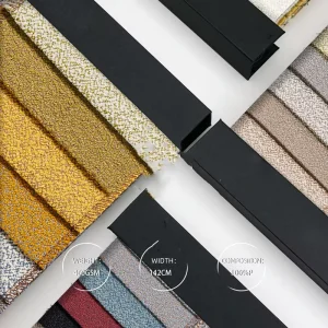 Waterproof Viscose Polyester Linen Like Sofa Upholstery Fabric High Color Fastness Fadeless Sun Wash Resistant Yarn Dyed Warp