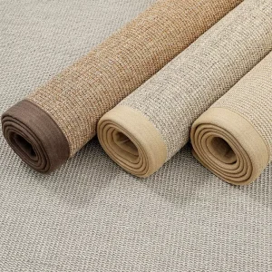 Wear Resistant Natural Sisal Carpet Washable Non slip Floor Mat Home Jute Area Rug for Living Room Area Stairs Hotel Villa Use