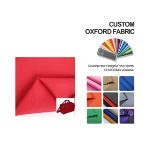 Wear-resistant 100% Polyester Waterproof Fabric 600D Oxford Fabric PVC PU Coated for Luggage Bags