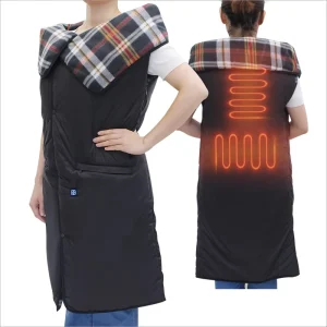 Wearable Foldable Quilted Heated Blanket Battery Powered USB Rechargeable Electric Blanket