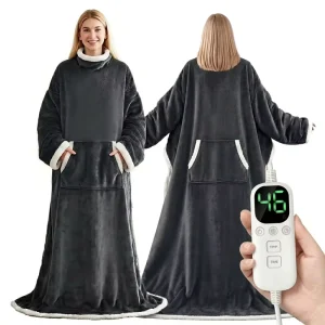 Wearable Heated Blanket Flannel Double Layer Heating Soft Warm Comfort Blanket for Home Office Reading OEM ODM Custom Supplier