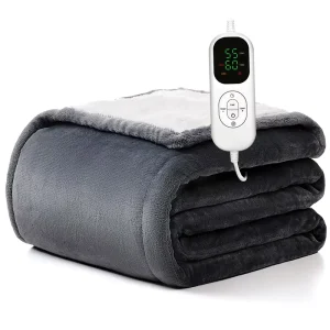 Wearable Heated Blanket With Sleeves for Home Sofa Office Electric Snuggle Blanket Machine Washable Flannel