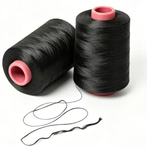 Weather Resistant 100D Black UHMWPE Filament Yarn Anti Aging High Breaking Marine Small Mooring Rope Base Filament