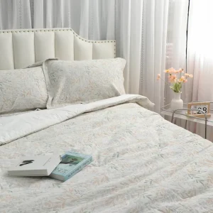 Weave Jacquard Embroidered Comforter Set Babies Modern 100% Cotton Solid Gold Color Everyday Polyester Filling Throw