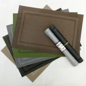Weave Style PVC Dining Table Place Mat Heat Resistant Oilproof Non Slip Place Mats