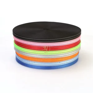 Webbing Strap Reflect polypropylene Ribbon Webbing Two Reflective Strip Webbing Tape Nylon Web Band