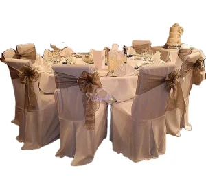 Wedding Chair Cover With Sashes Premium Wedding Linens for Reception From China