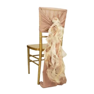 Wedding Chair Decoration Organza Chiavari Chair Sashes
